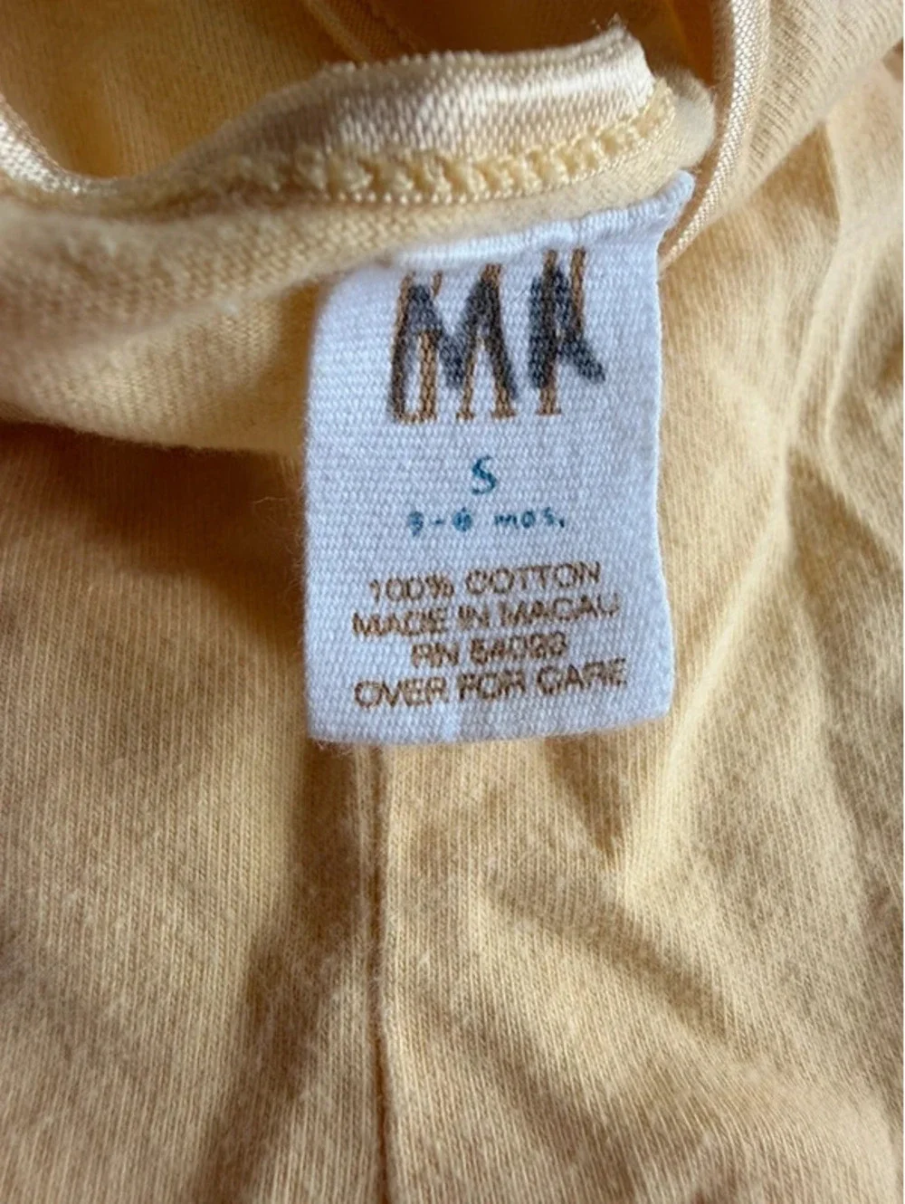 Vintage 90s Baby Gap Yellow Daisy Bee Embroidered Bubble Romper Size S 3-6M